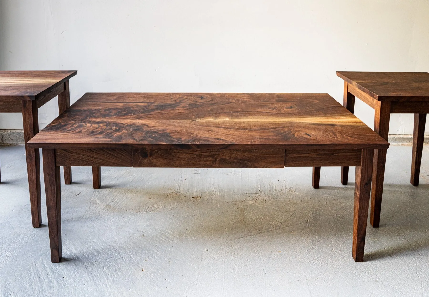 Handcrafted hardwood dining table by PDX Woodworks