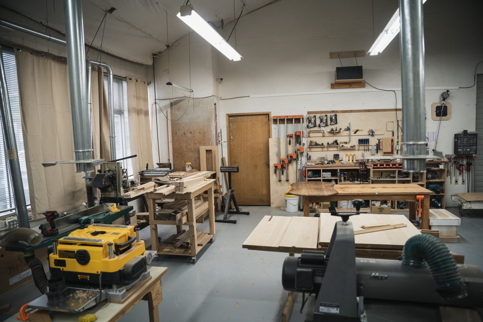 Inside the PDX Woodworks shop on SE Stark Street